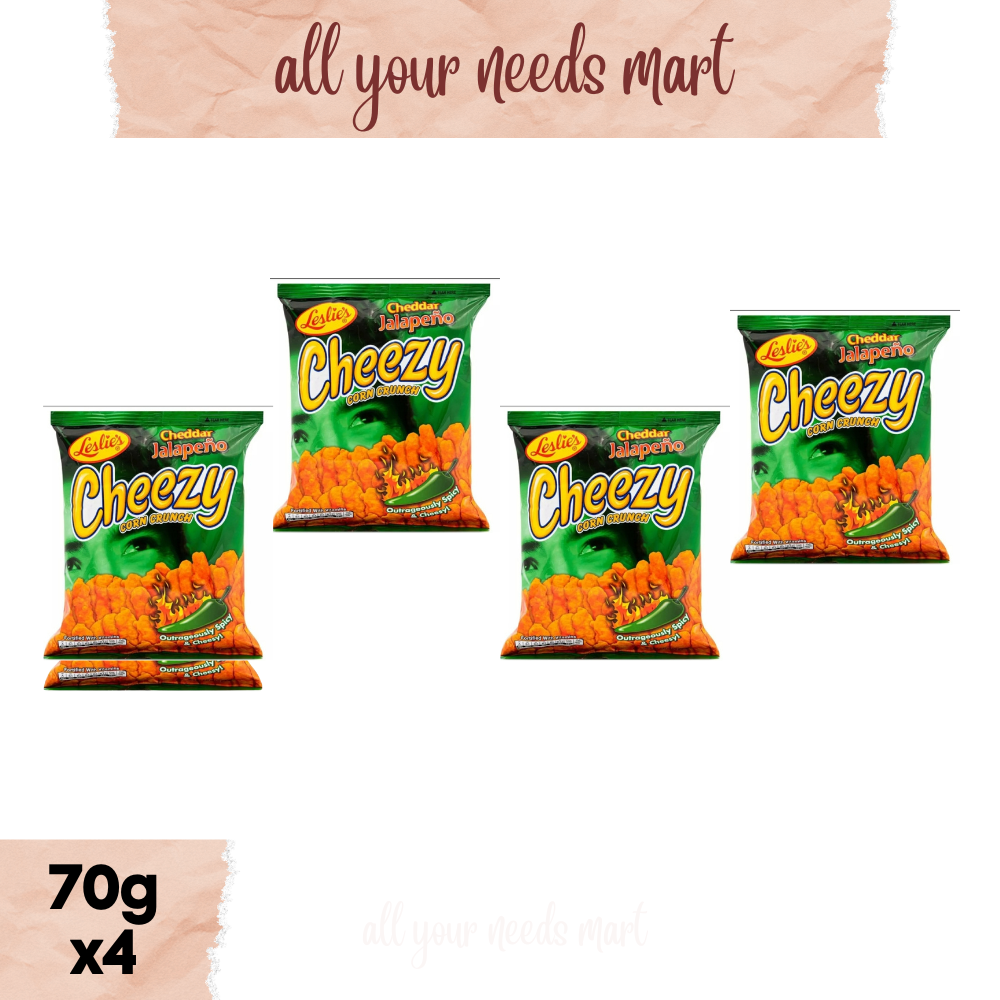 Leslies Cheezy Corn Crunch Cheddar Jalapeno G X Lazada Ph