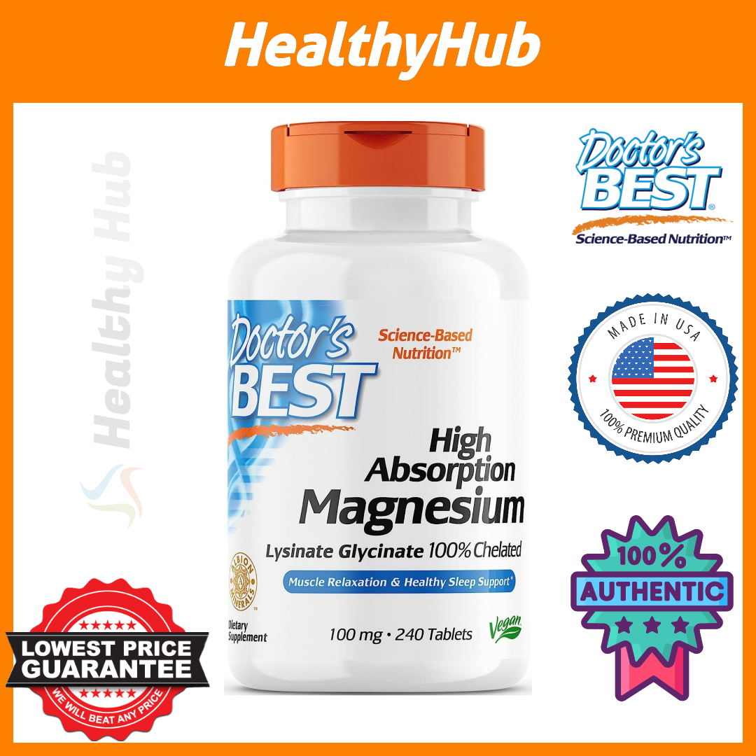 Magnesium Glycinate Doctor S Best High Asborption Magnesium Glycinate