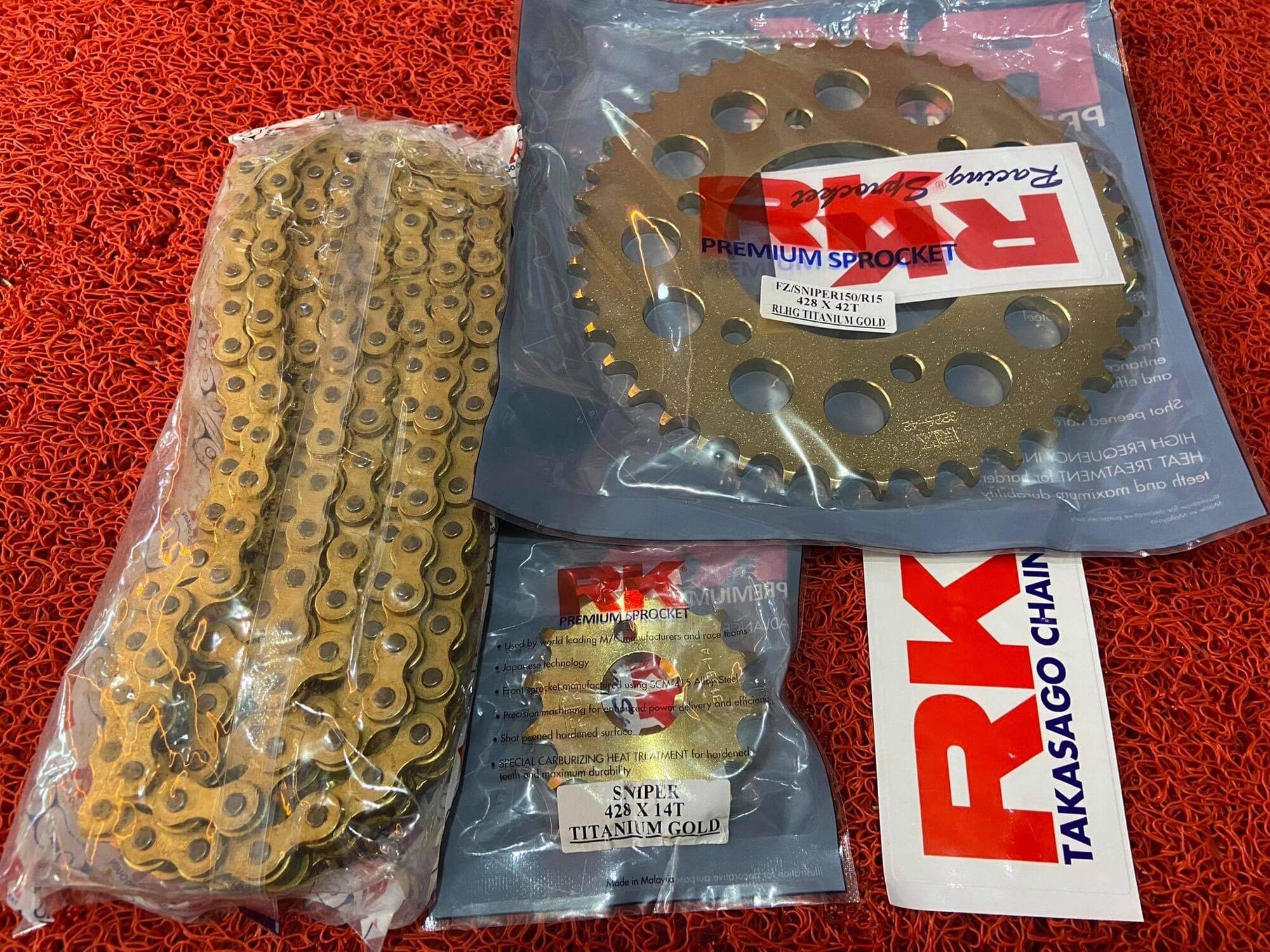 428 RK Takasago Sprocket Sets For Sniper Mx150 Lazada PH