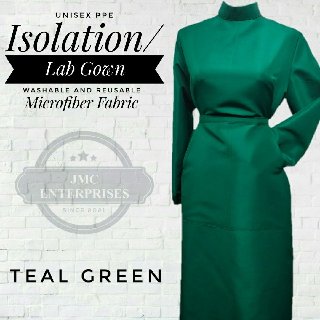 Fashionable Microfiber PPE/Lab Gown with Pockets - 