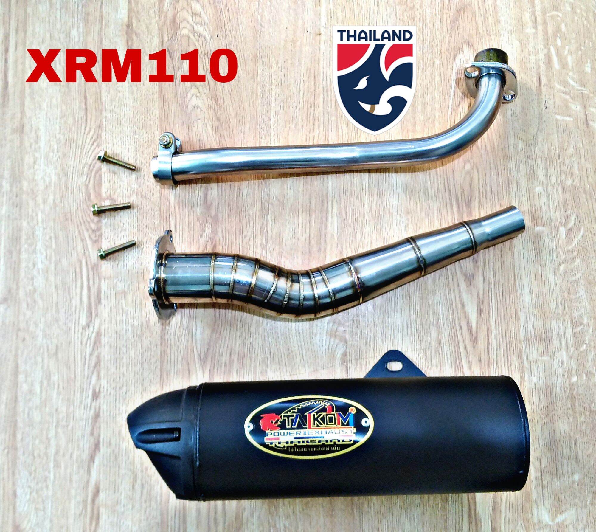 TAIKOM XRM110 POWER EXHAUST CHICKEN PIPES Lazada PH