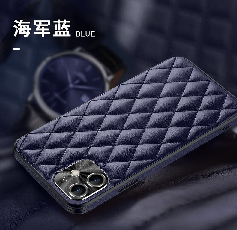 Apple 12 Phone Case High End Luxury Iphone12promax Ultra Thin Lens All Inclusive Drop Resistant Protective Case 12pro Chanel Style Rhombus Leather Pattern Soft Case 12mini Male Personality Creative Women Lazada Ph