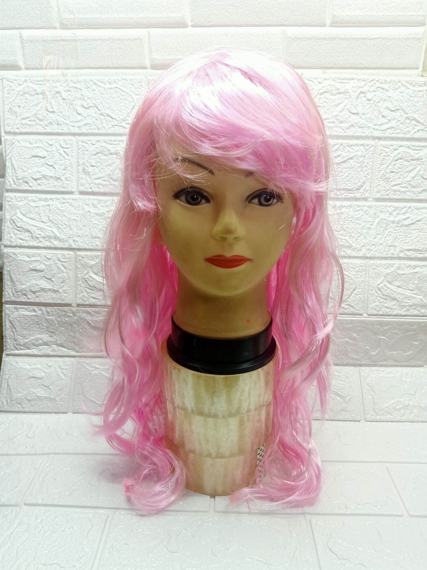pink 60s wig