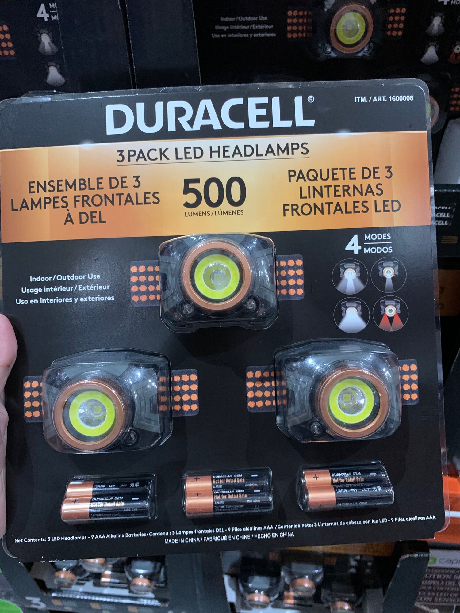 Duracell Headlamps 500 Lumens 3 Packs Lazada PH