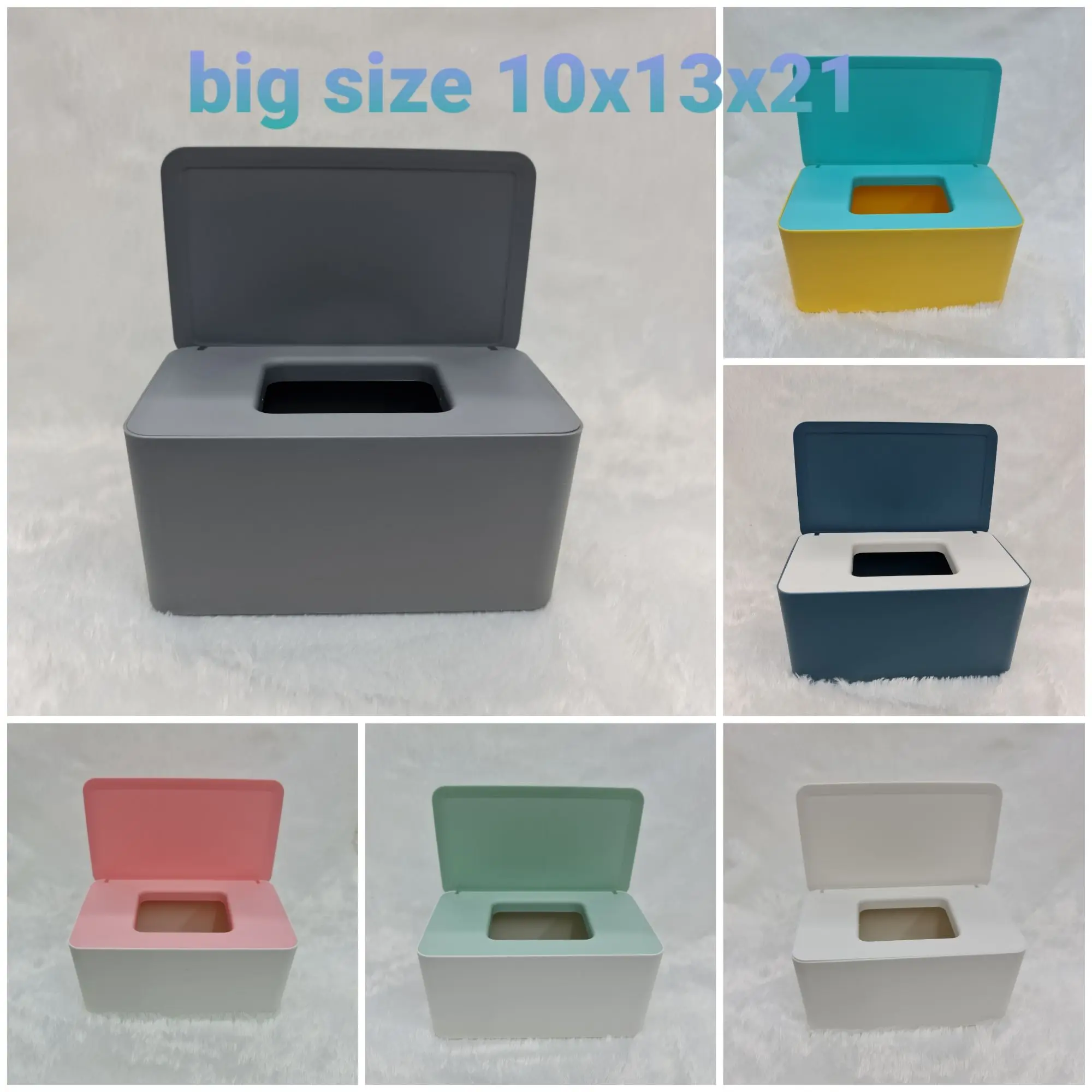 big size tissue holder disposable mask wetwipes dispenser with lid cover