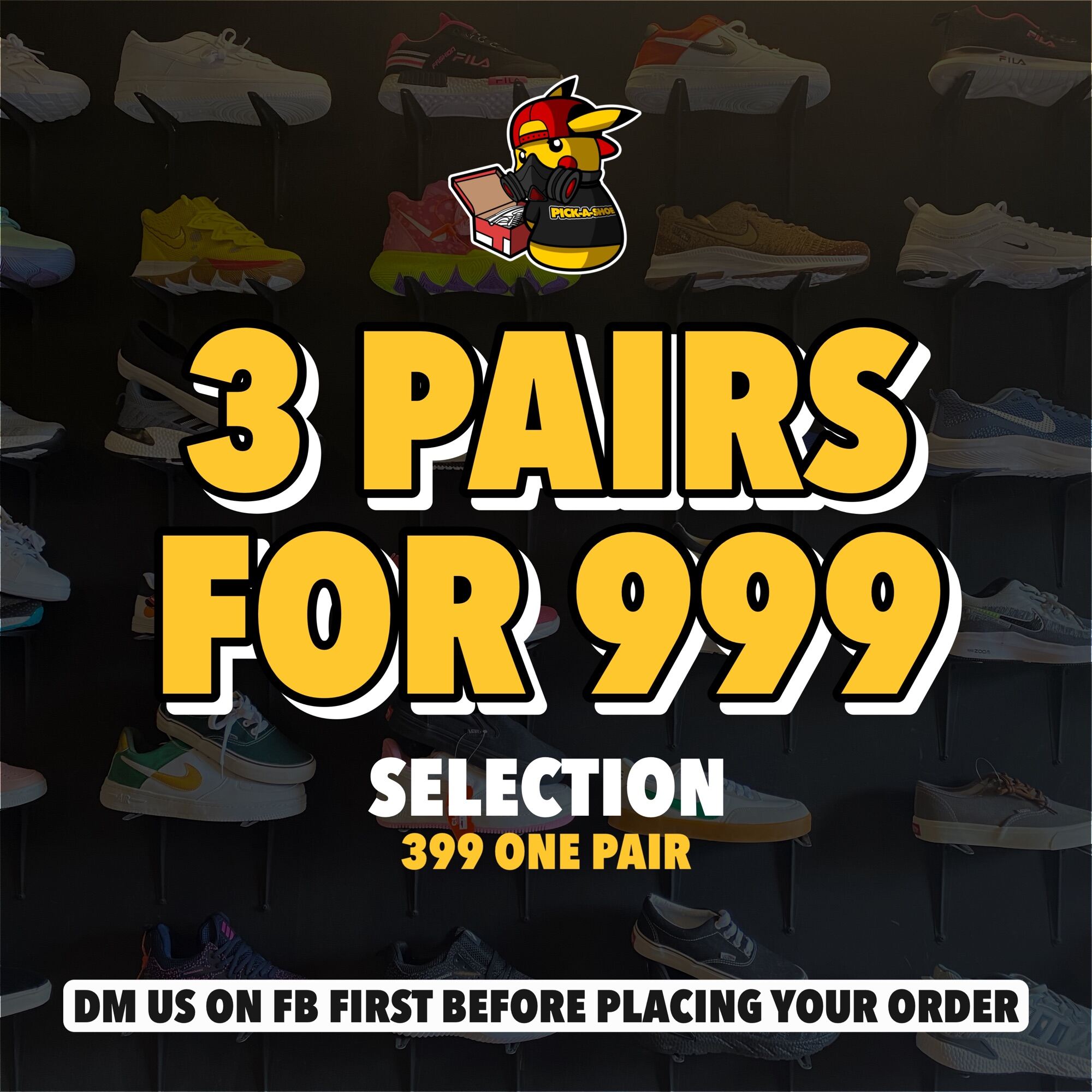 3 shoes cheap for 999