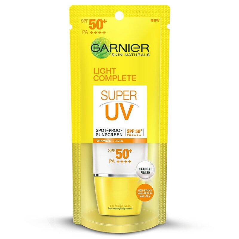 sunscreen garnier spf 50 sachet