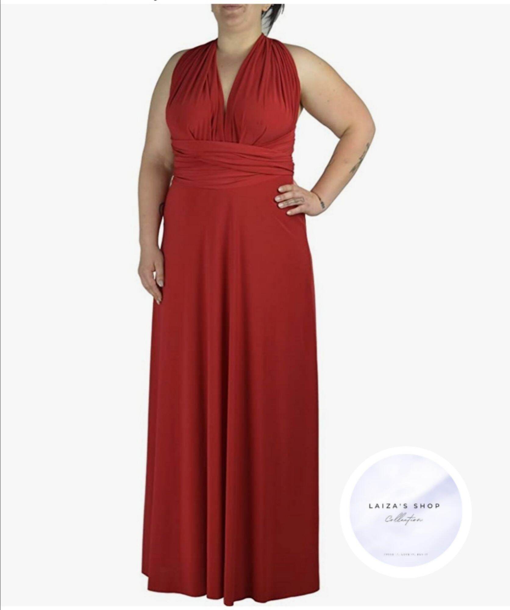 red infinity dress