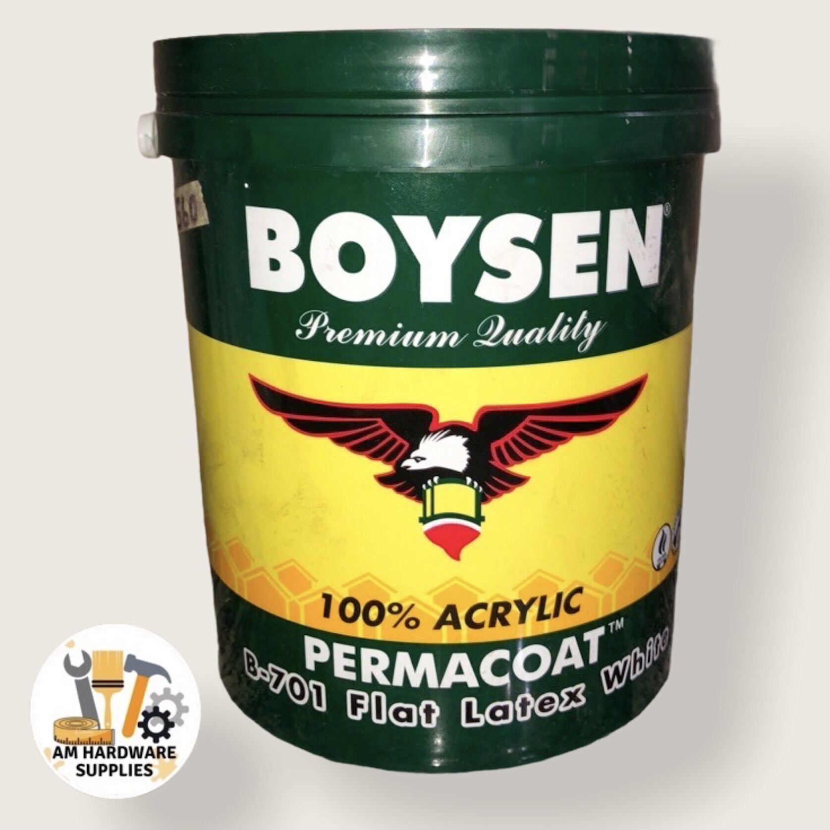 BOYSEN Permacoat Flat Latex White 100 Acrylic 1 Gallon Lazada PH