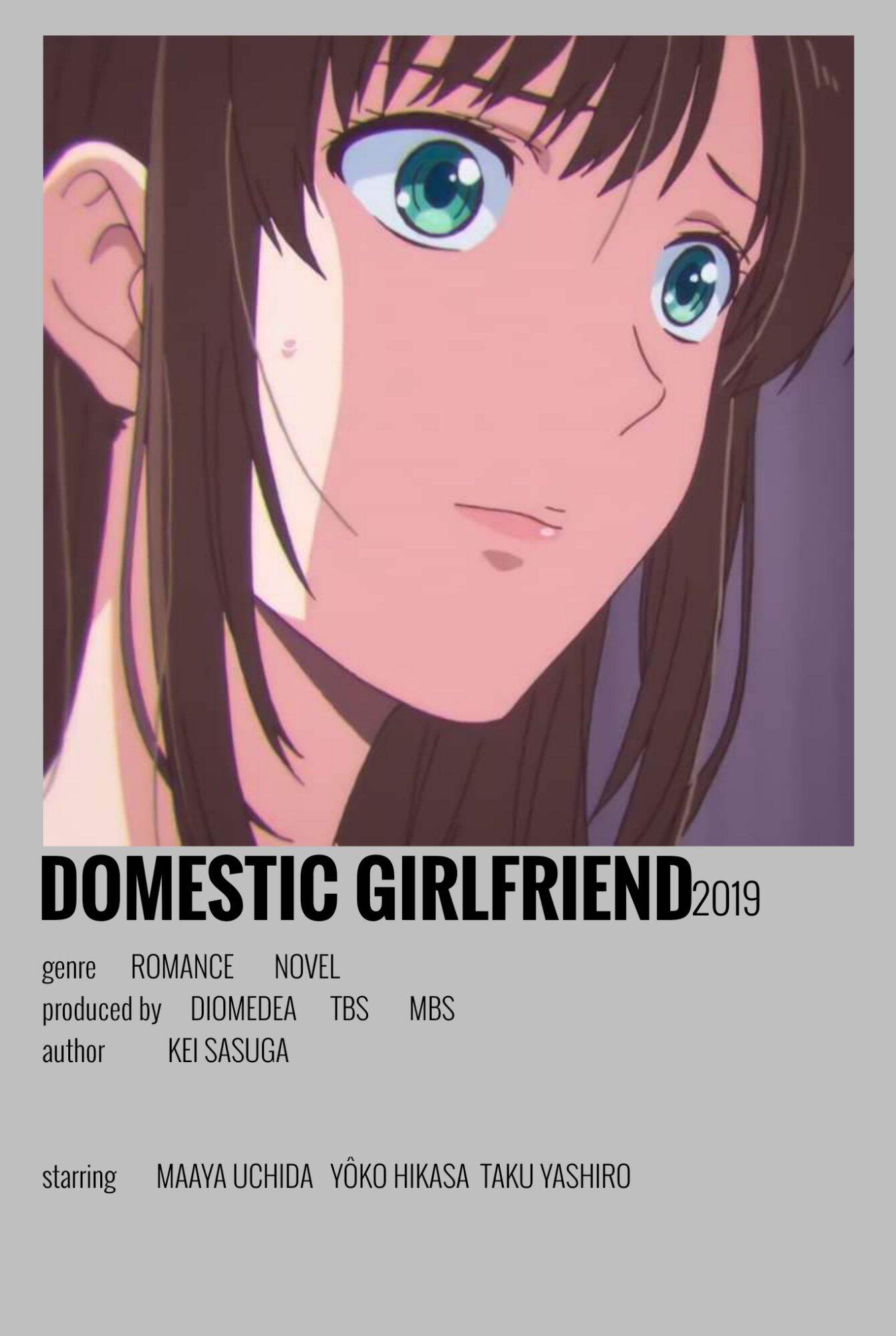 Domestic Girlfriend minimalist poster