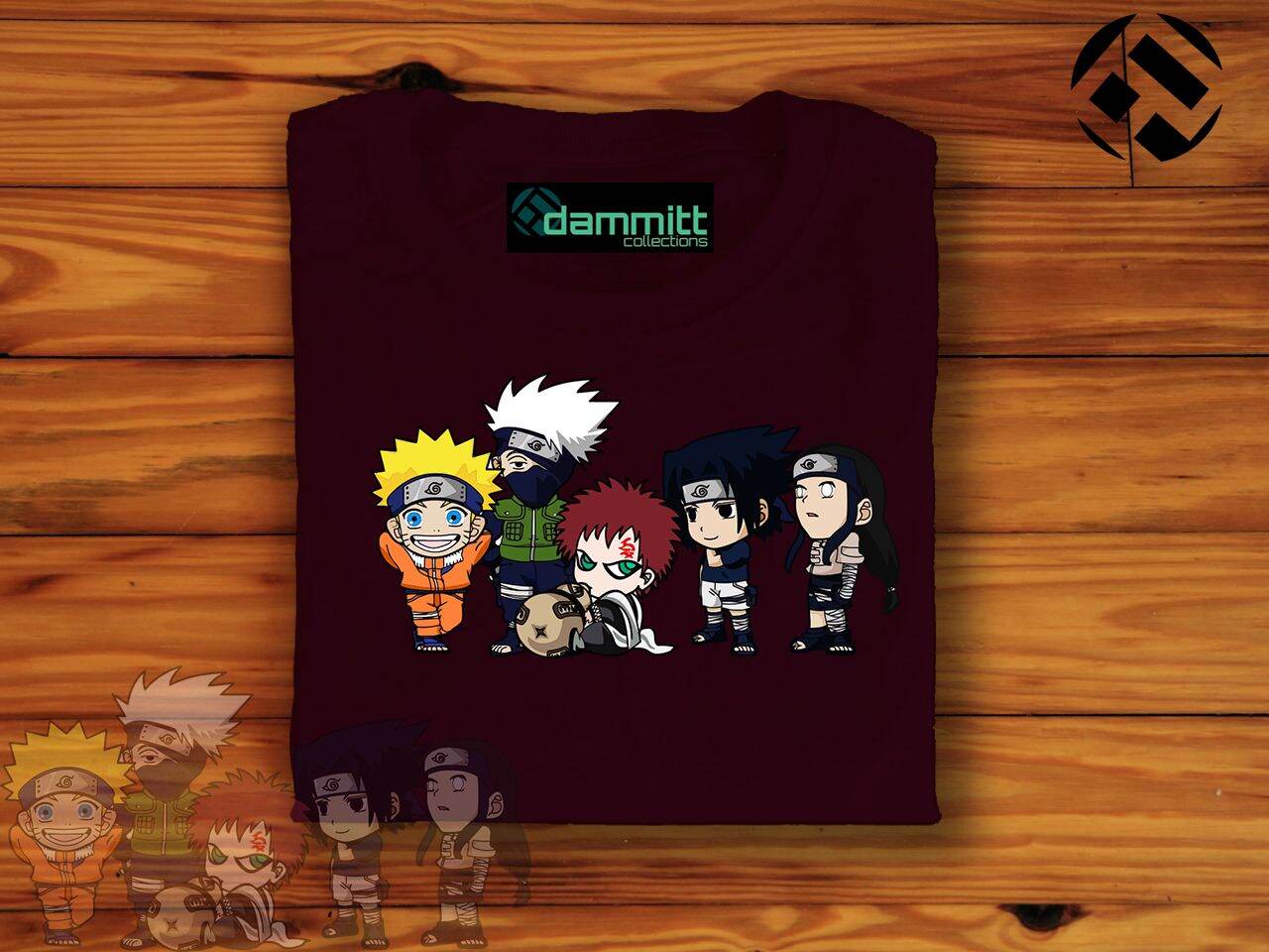 Download Naruto Gang Chibi Shirt for Kids and Adults Dammitt ...