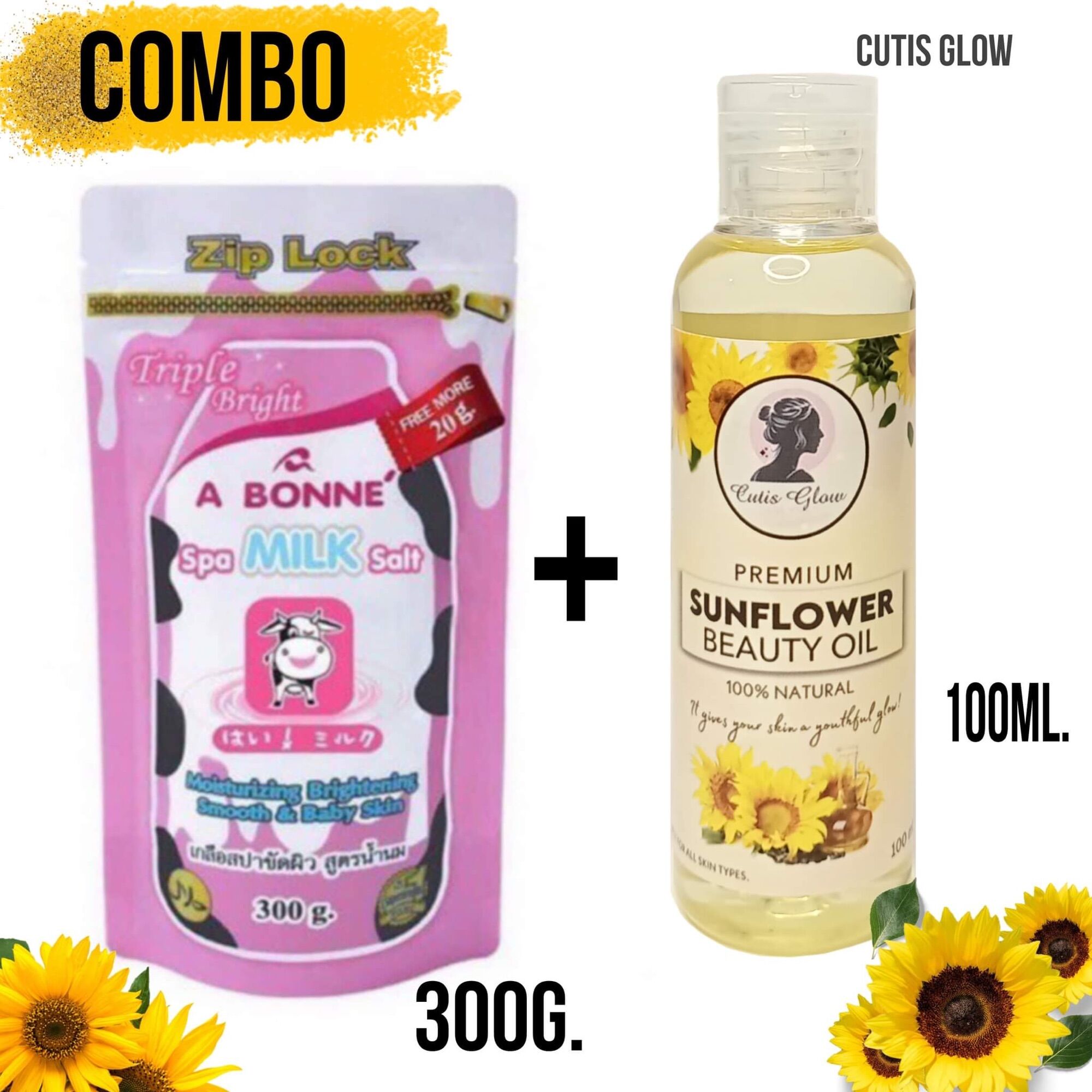 Sunflower oil & Abonne Scrub Set Lazada PH