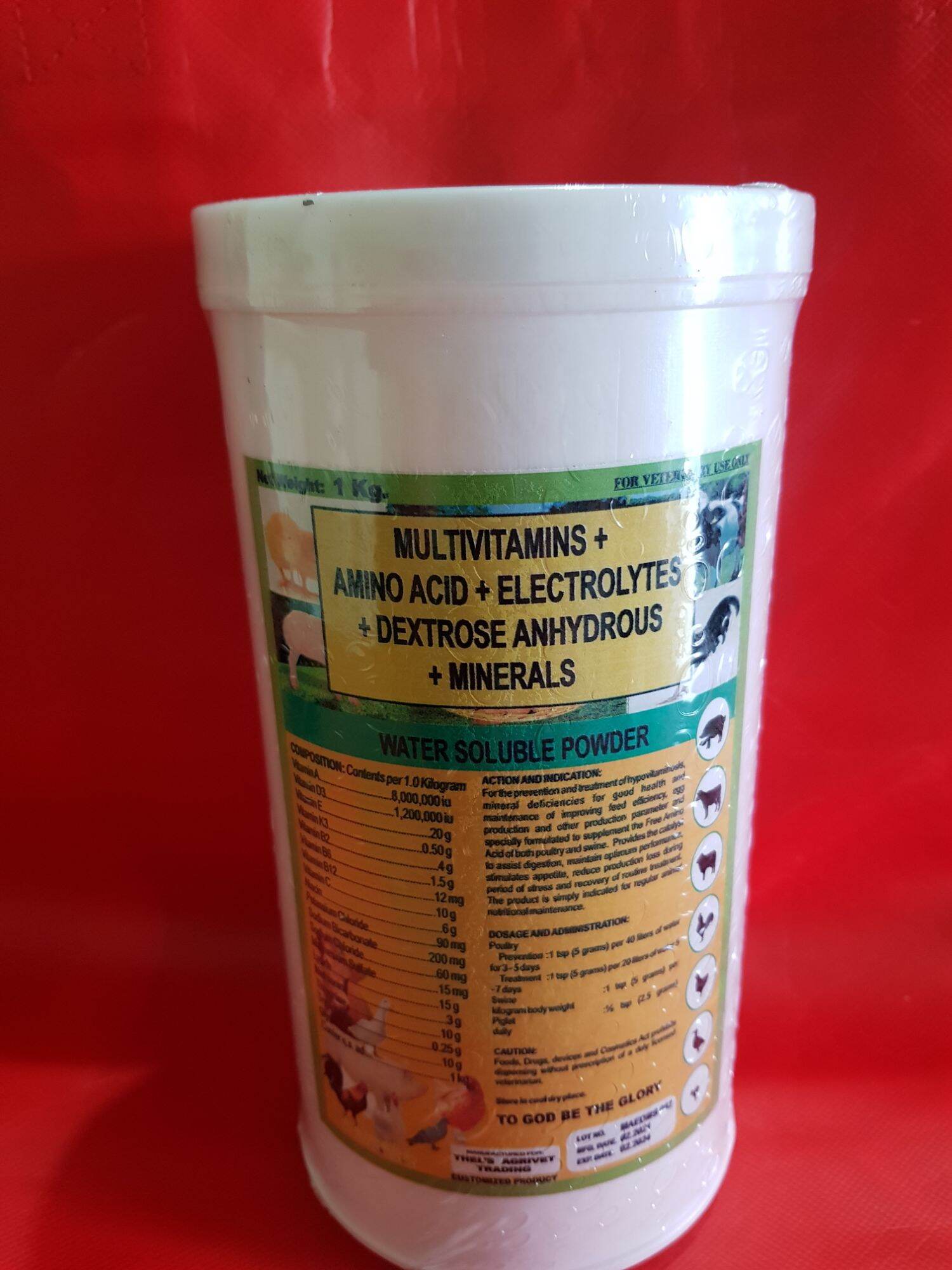 multivitamins + amino acids + electrolytes + dextrose anhydrous