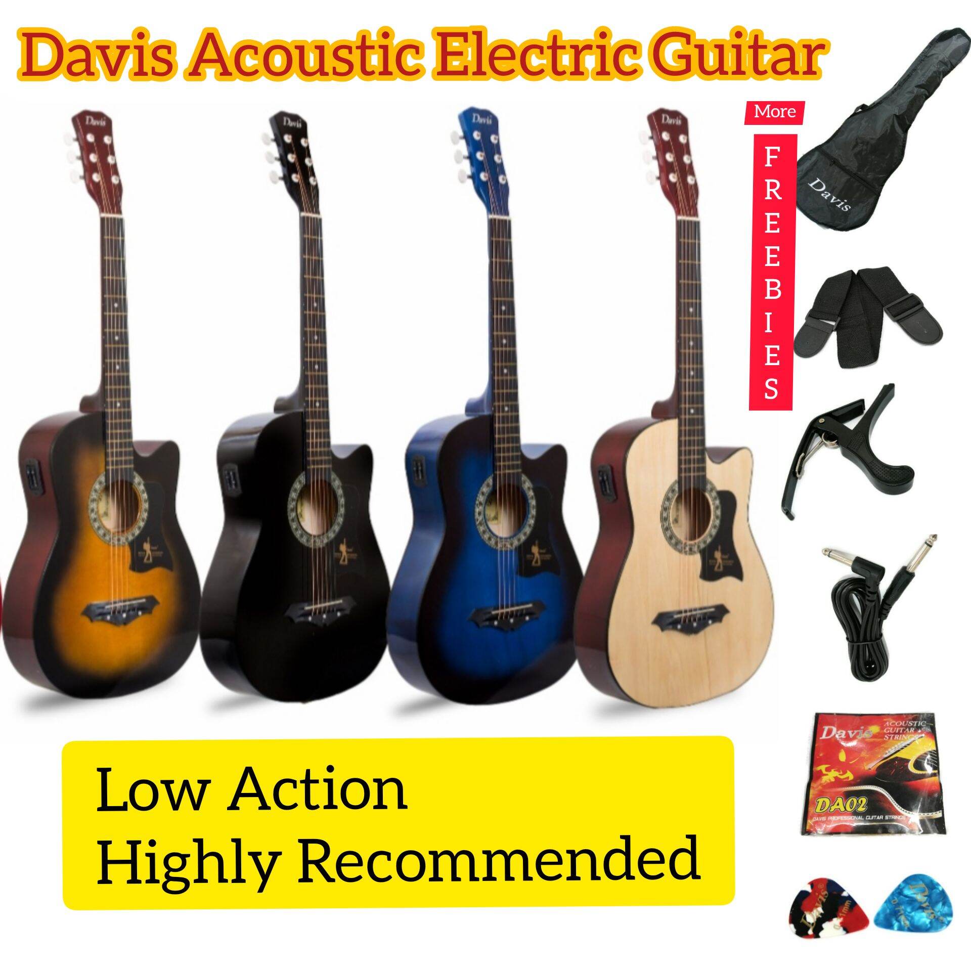 davis acoustic electric guitar