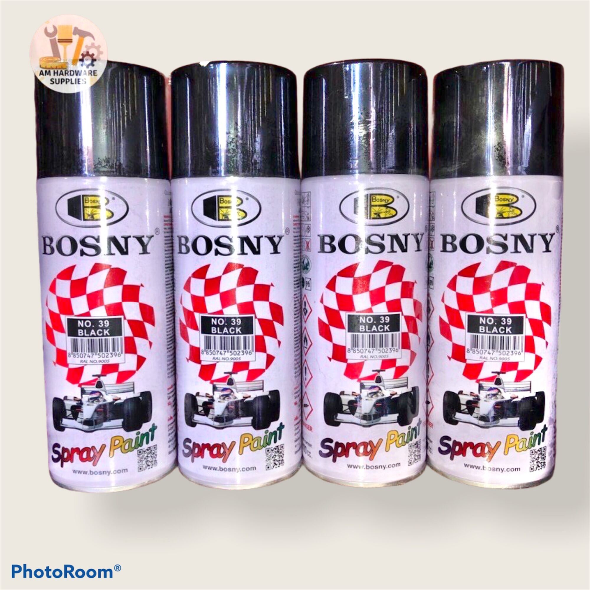 BOSNY Black Spray Paint No.39 Lazada PH