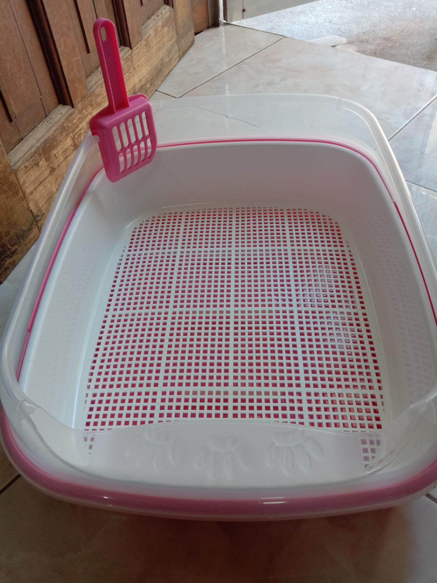 Cat Litter Box with Strainer/Sifter (Large) & Scooper Lazada PH