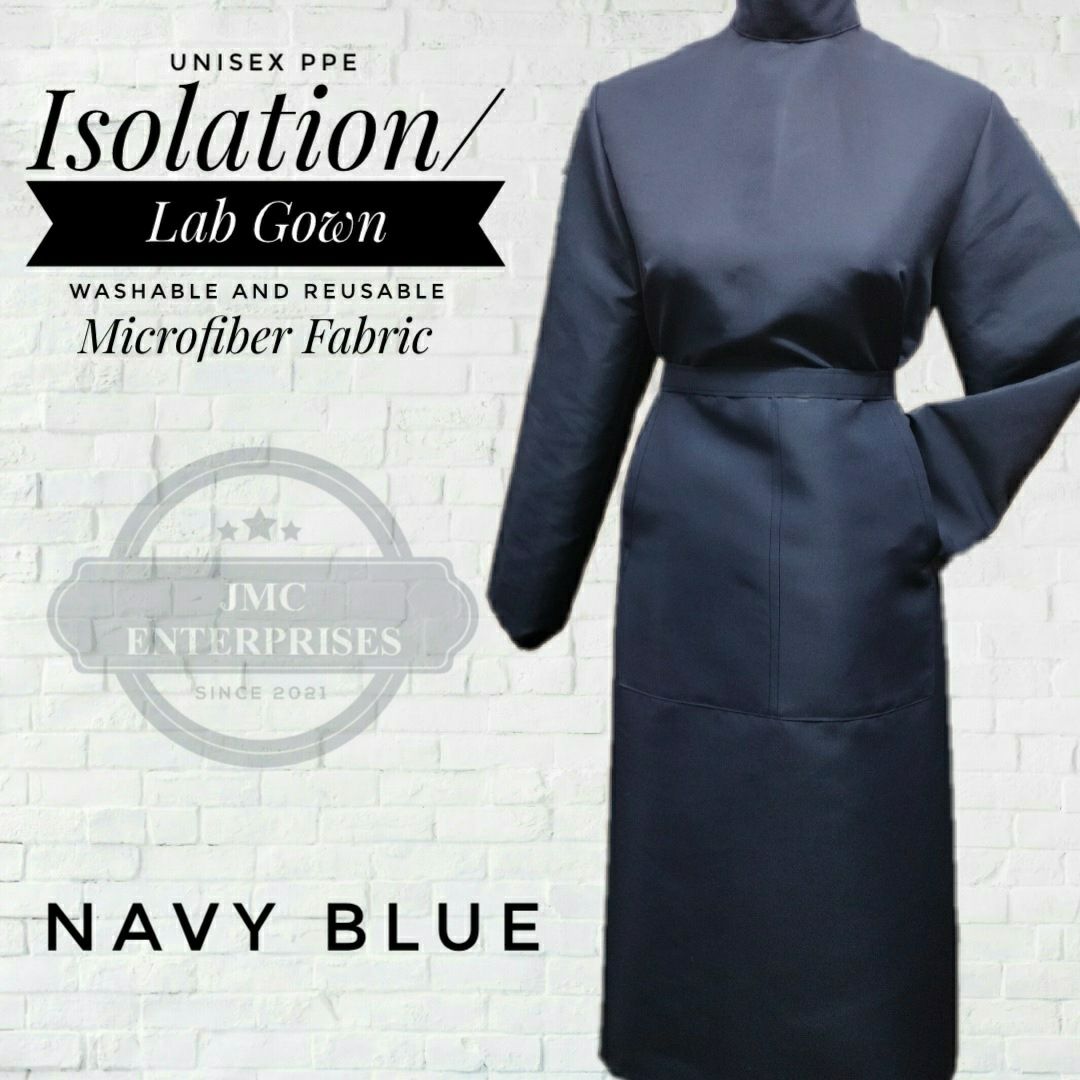 Fashionable Microfiber Isolation Gown with Pockets (Brand: TBD)