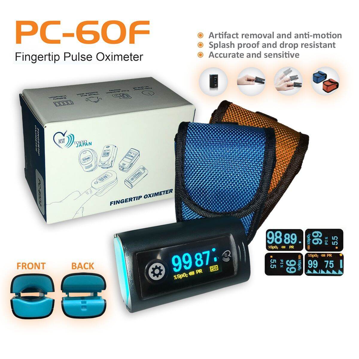 Pulse Oximeter by ICST TOKYO JAPAN (MADE IN JAPAN) HIGH QUALITY AND