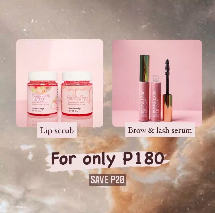 Lip Scrub & Lash Serum