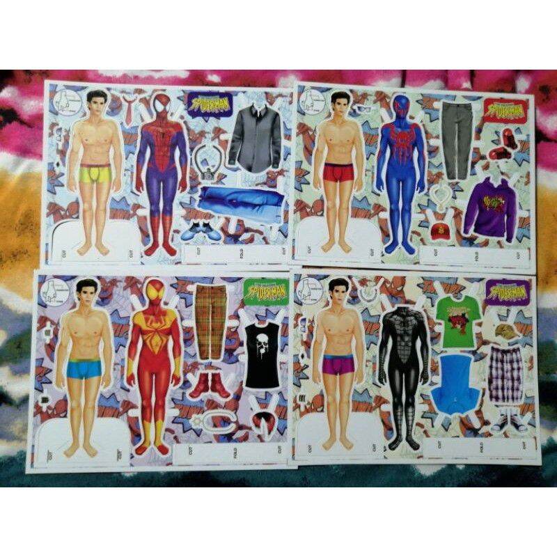 Spiderrman paperdoll 50 pcs | Lazada PH