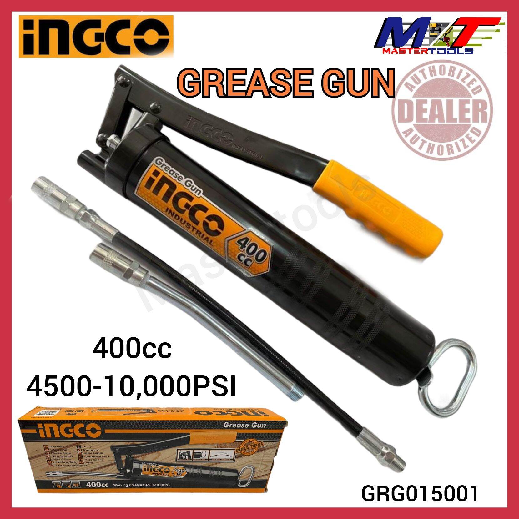 INGCO 400CC / 14Oz Heavy Duty Grease Gun (GRG015001) | Lazada PH