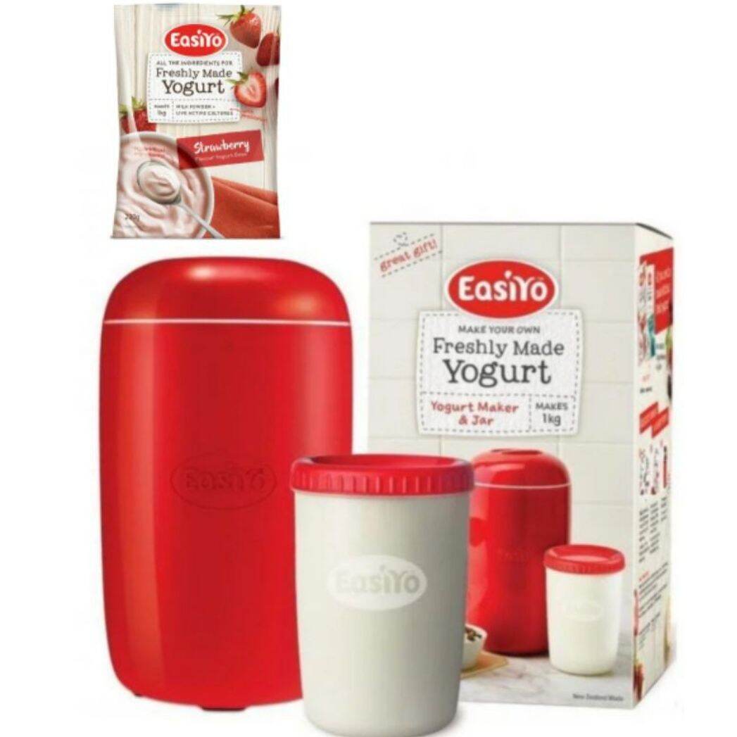 New Zealand Easiyo Yogurt Maker Red & Jar With Free Starter Kit 1