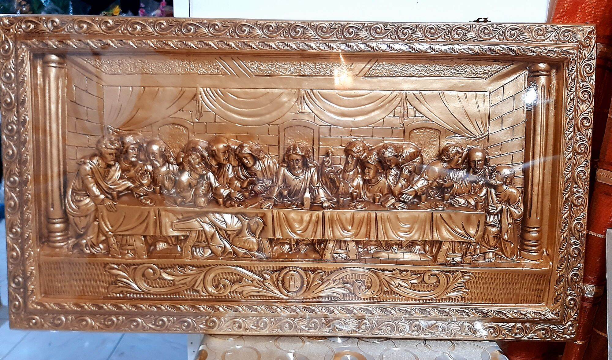 Last supper fiberglass,embossed design.64x118cm Lazada PH