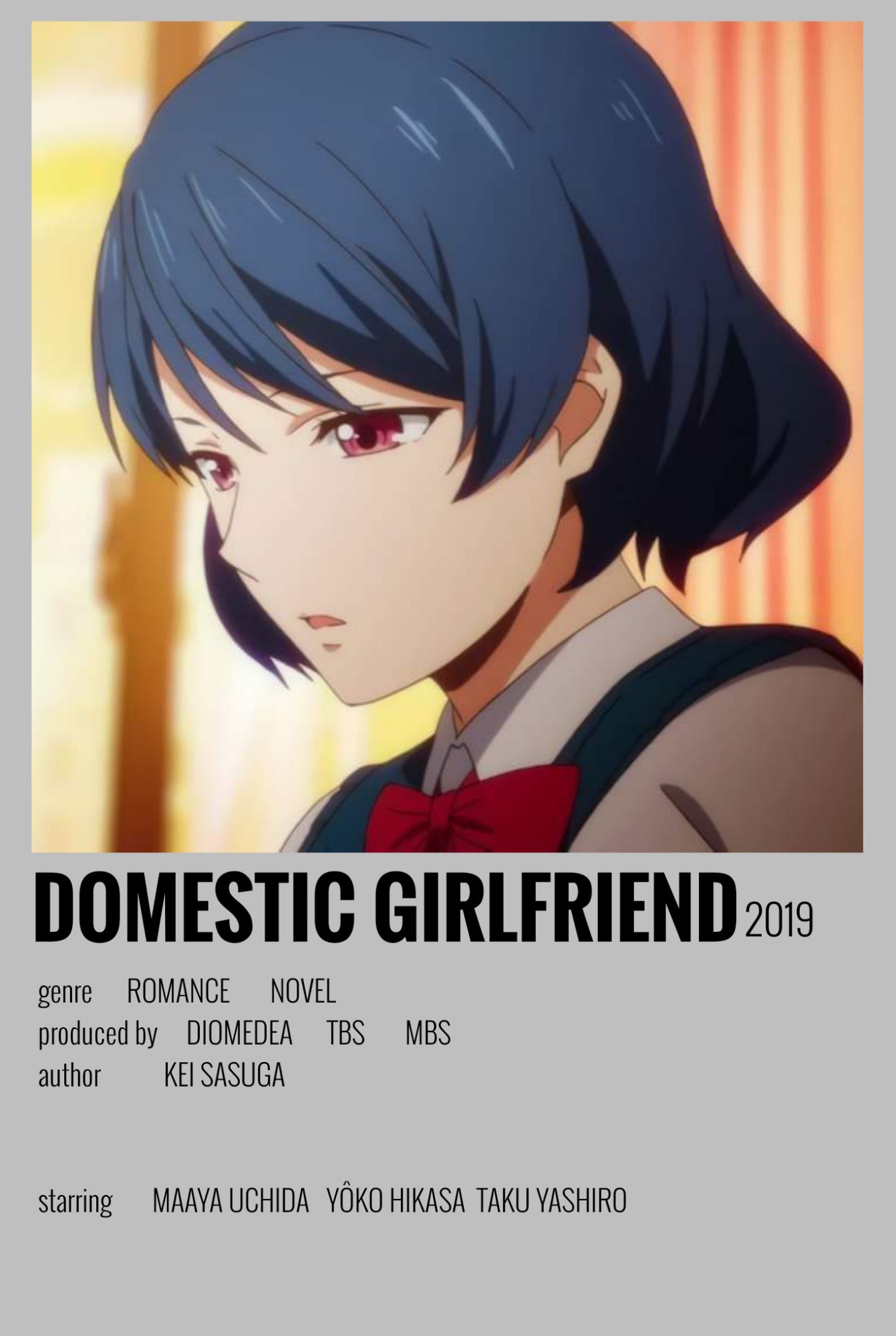 Domestic Girlfriend minimalist poster