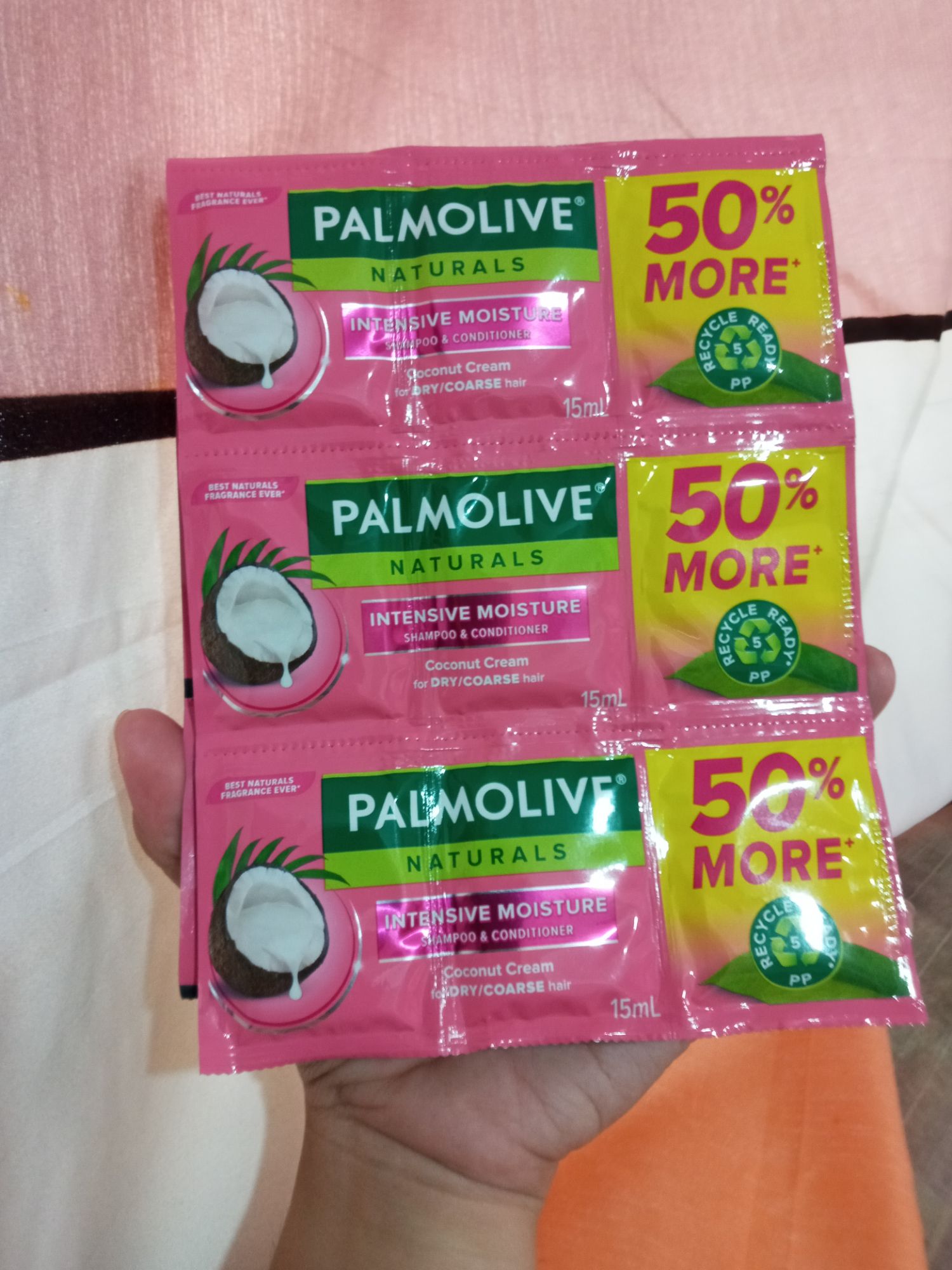 palmolive shampoo sachet