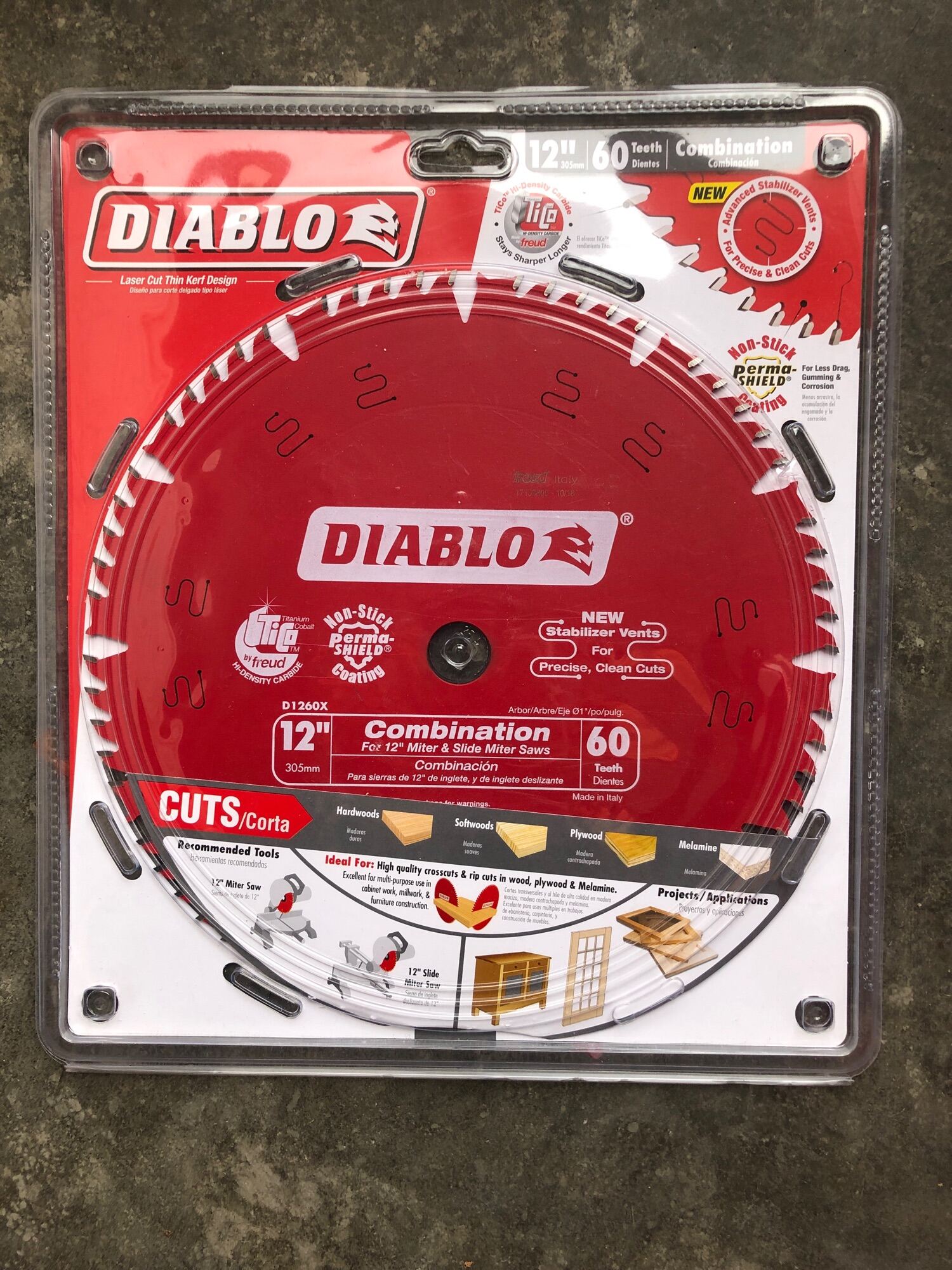 Diablo 12 in. x 60Teeth Combination Saw Blade Lazada PH