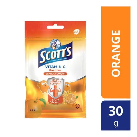 SCOTT'S Vitamin C Pastilles Orange Flavor - 30 pcs
