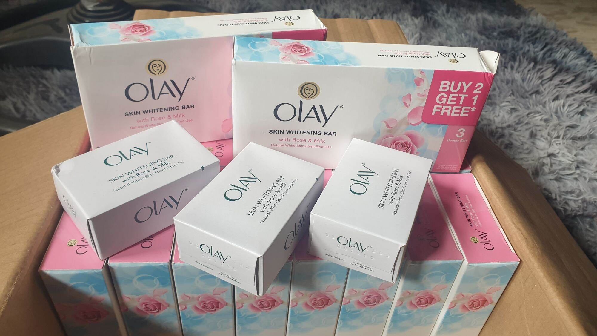 ORIGINAL OLAY SKIN WHITENING BAR SOAP w ROSE MILK 90g Made