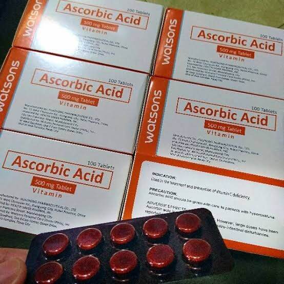 Watsons Ascorbic Acid Vitamin C 500mg 1 Box=100 Tablets BUY 1 TAKE 1