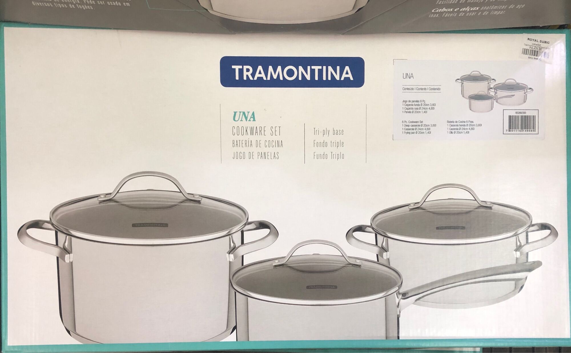 TRAMONTINA Una 6pc Cookware Set Lazada PH