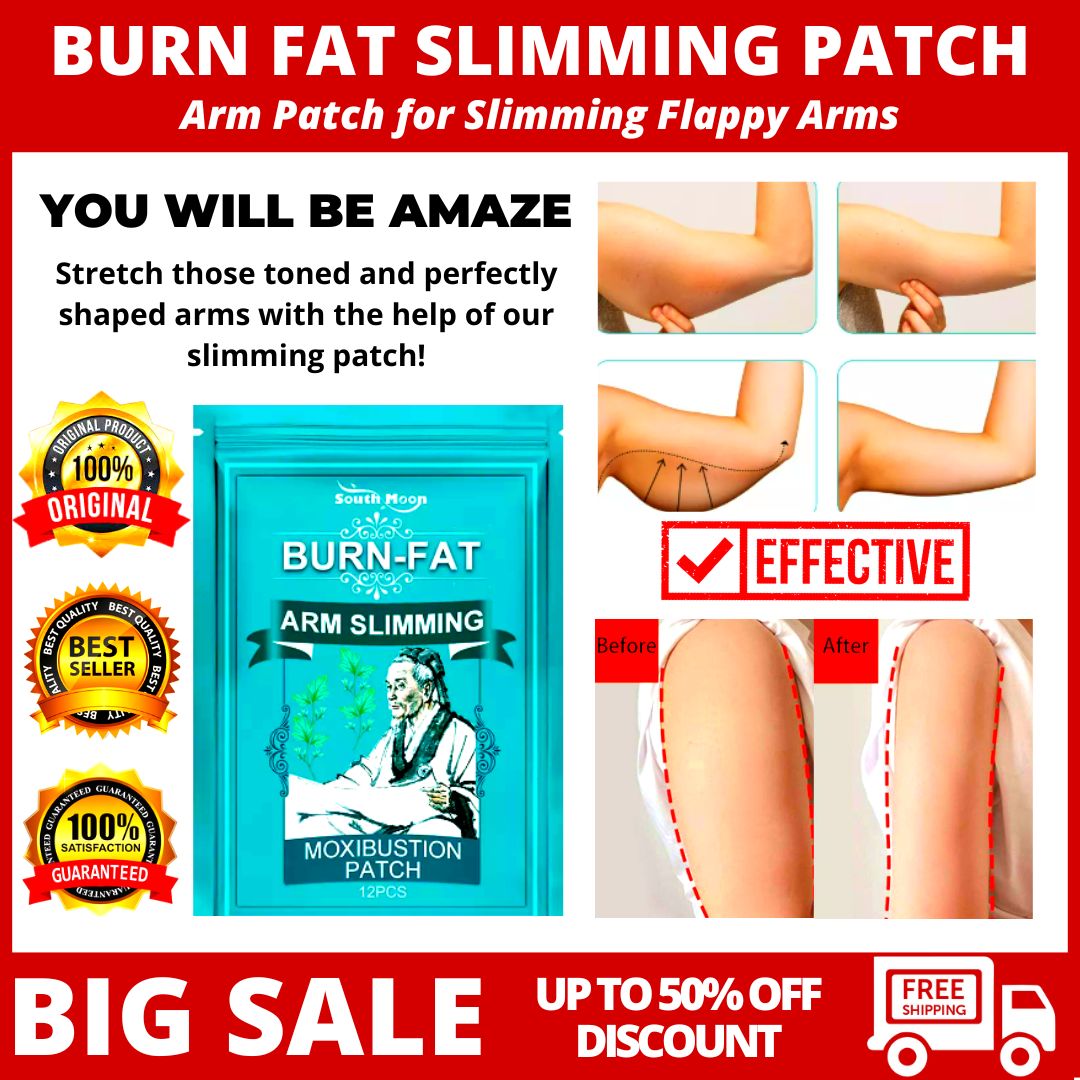 100% ORIGINAL【FLASH SALE】Guaranteed Effective BURN FAT ARM SLIMMING  Moxibustion PATCH Herbal for Flappy Arms Women Heating Pad Slimming Patches  Herbal Slimming Arm Patch Massage Firming to Increase Metabolism Burning Fat
