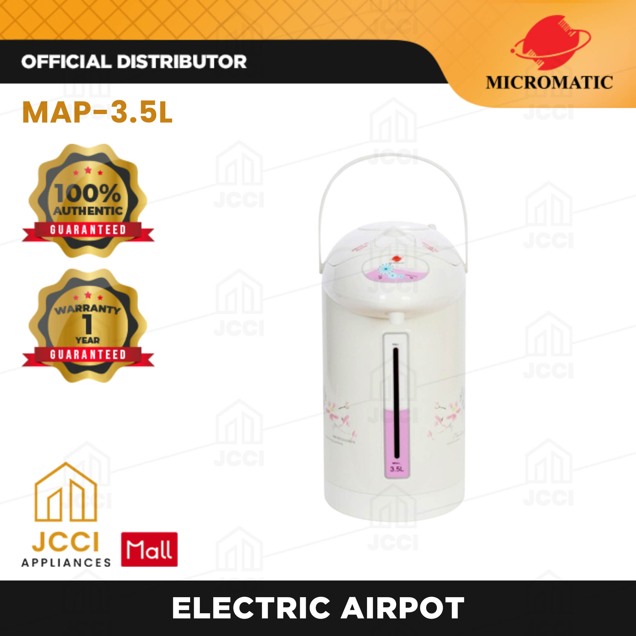 Micromatic Electric Airpot 3.5L Capacity with 1 Year Warranty