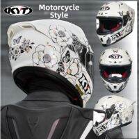 KYT Full Face Motorcycle Helmet with Large Spoiler 41 Number Design for Men Women Dual Visor Helmet Lightweight Carbon Fiber Construction Helmet with ICC Certification