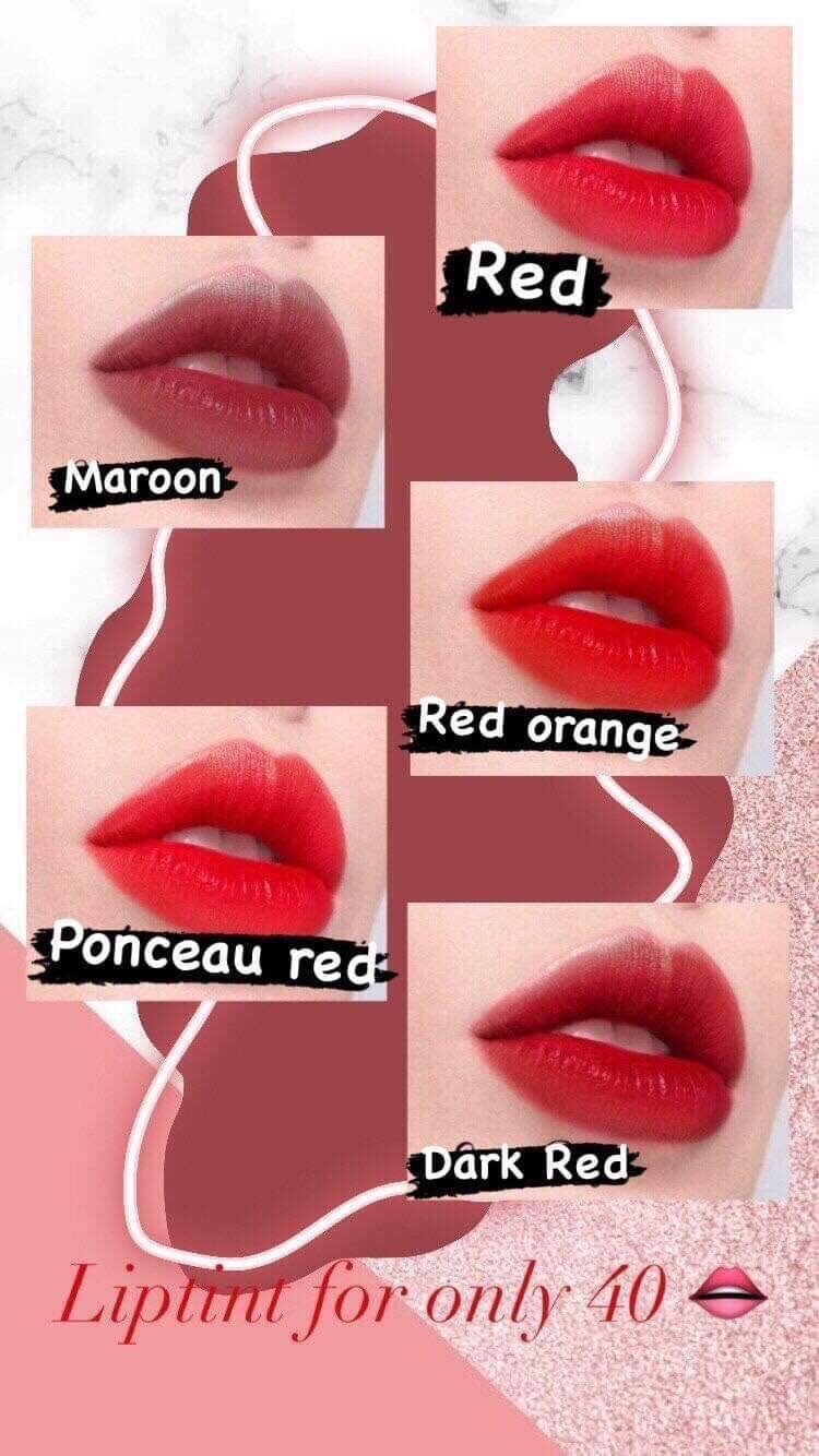 orange red lip stain