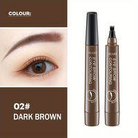 Waterproof Eyebrow Pen Microblading Eyebrow Pencil With 4 Split Head Natural Looking Brows Makeup ( 5 Colors)