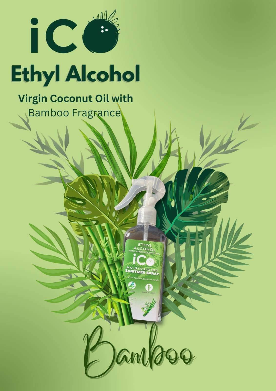iCo Ethyl Alcohol with Virgin Coconut Oil Moisturizing Sanitizer Spray