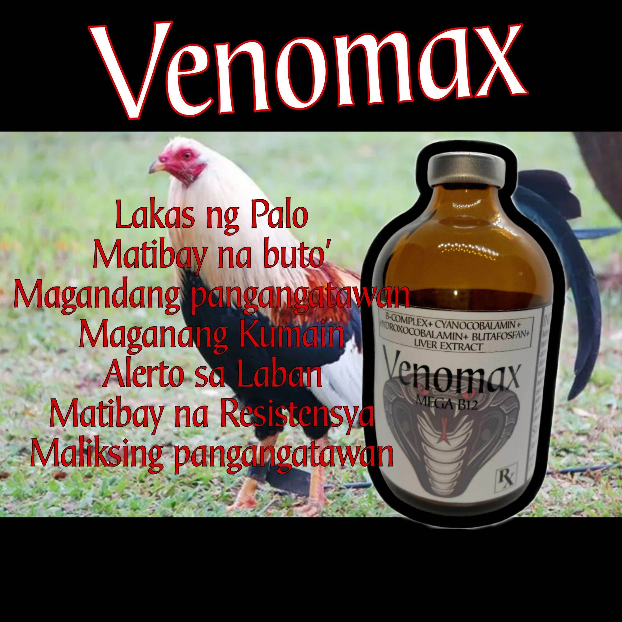 Venomax Hyper B12 Cyanocobalamin Hydroxocobalamin Butafosfan 