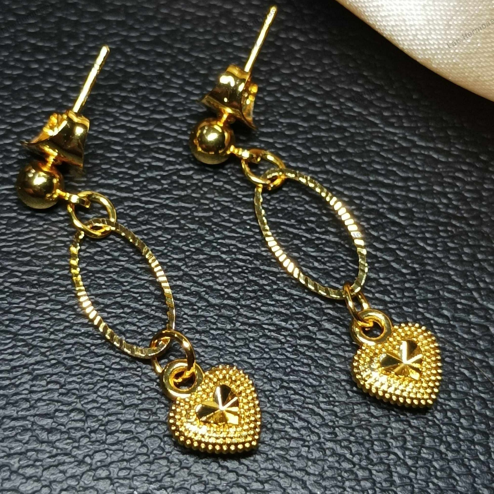 Light weight Gold Chandbali earrings | Art of Gold Jewellery, Coimbatore-megaelearning.vn
