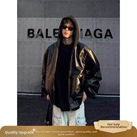 ZHUOCAN | Black Faux Layered Hooded Leather Jacket For Men Cleanfit Style