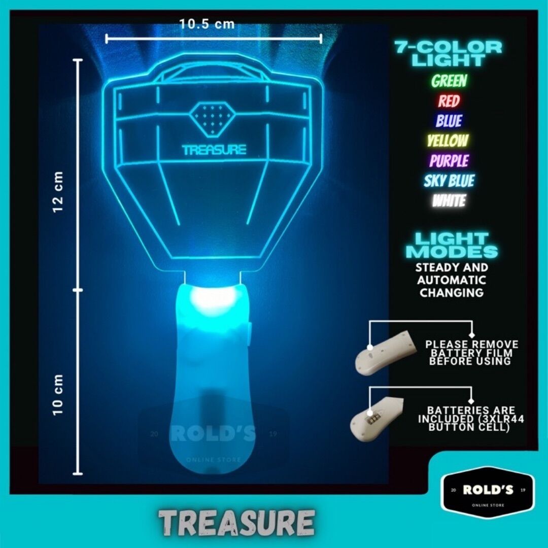 KPOP Acrylic Lightstick 7-color LED Unofficial