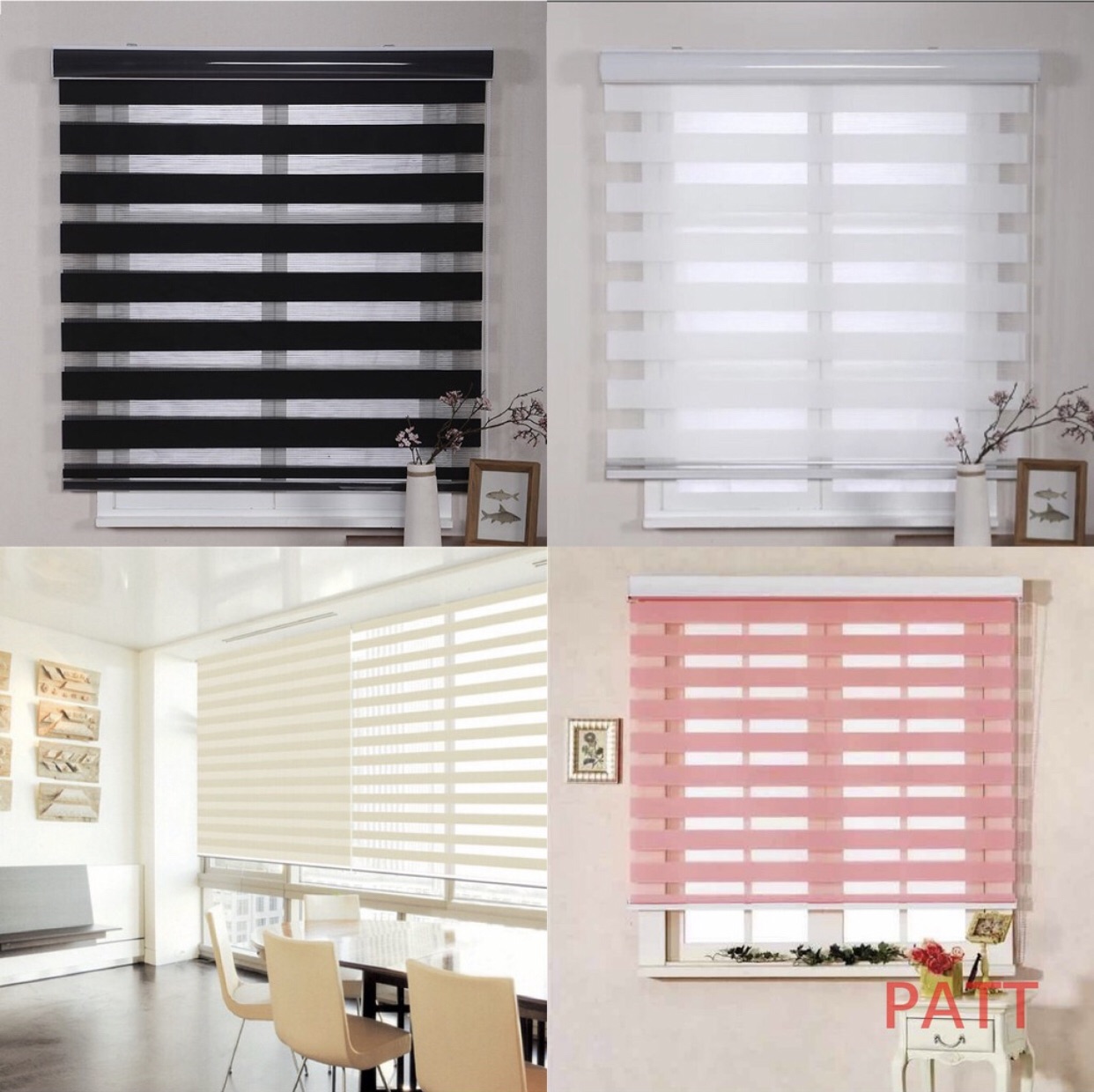 Ashlee Venetians Duo Roller Blinds in Various Sizes and Colors