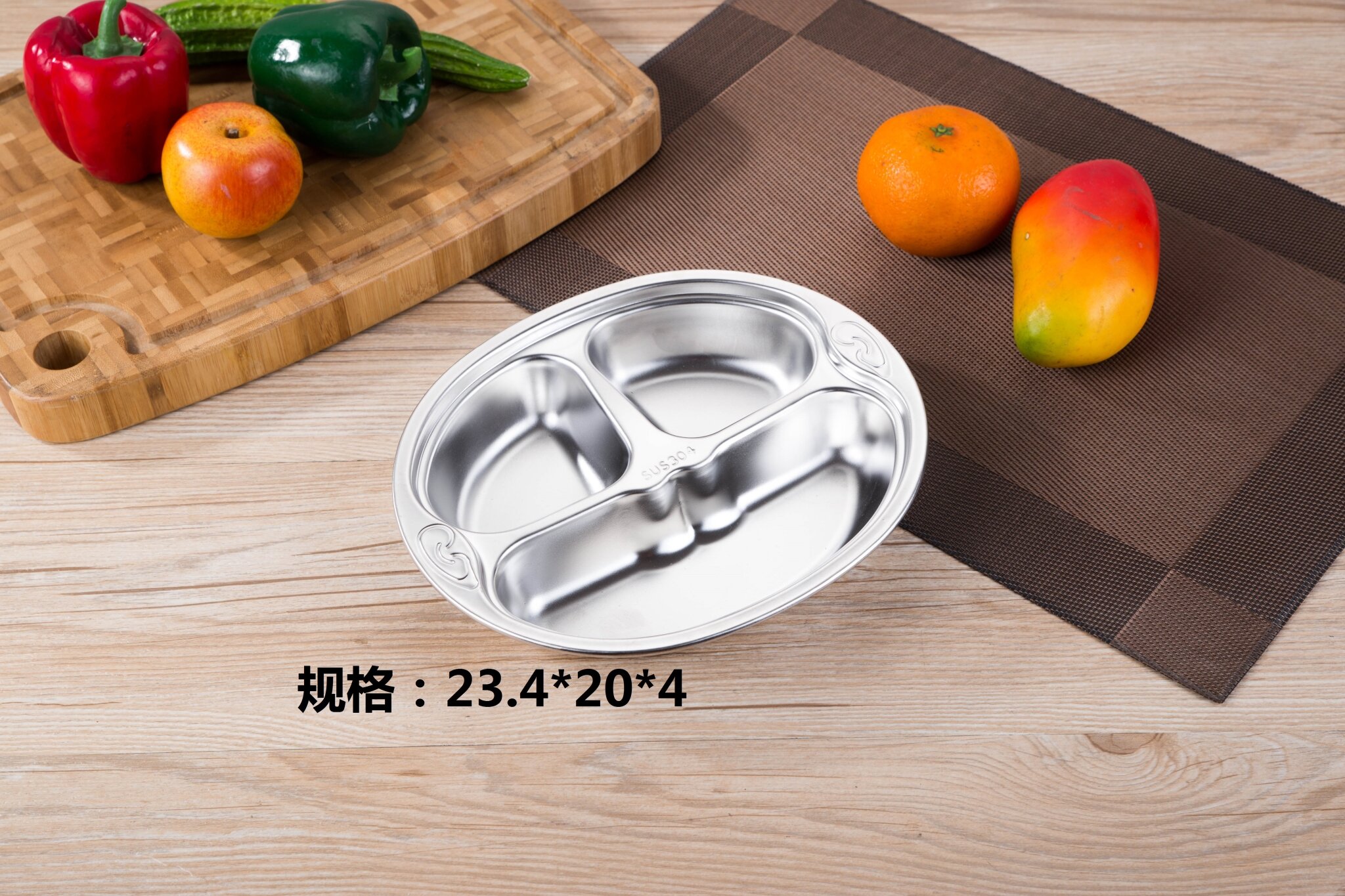Kindergarten Round 304 Stainless Steel Snack Plate School Student kindergarten-round-304-stainless-steel-snack-plate-school-student