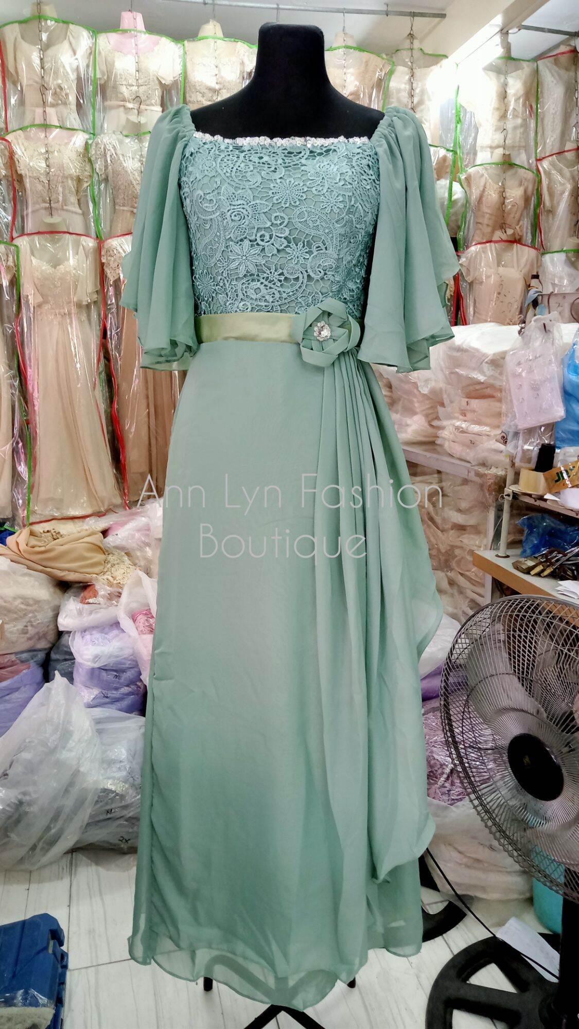 sage green dress for principal sponsor Sage Green Gown for Principal Sponsor