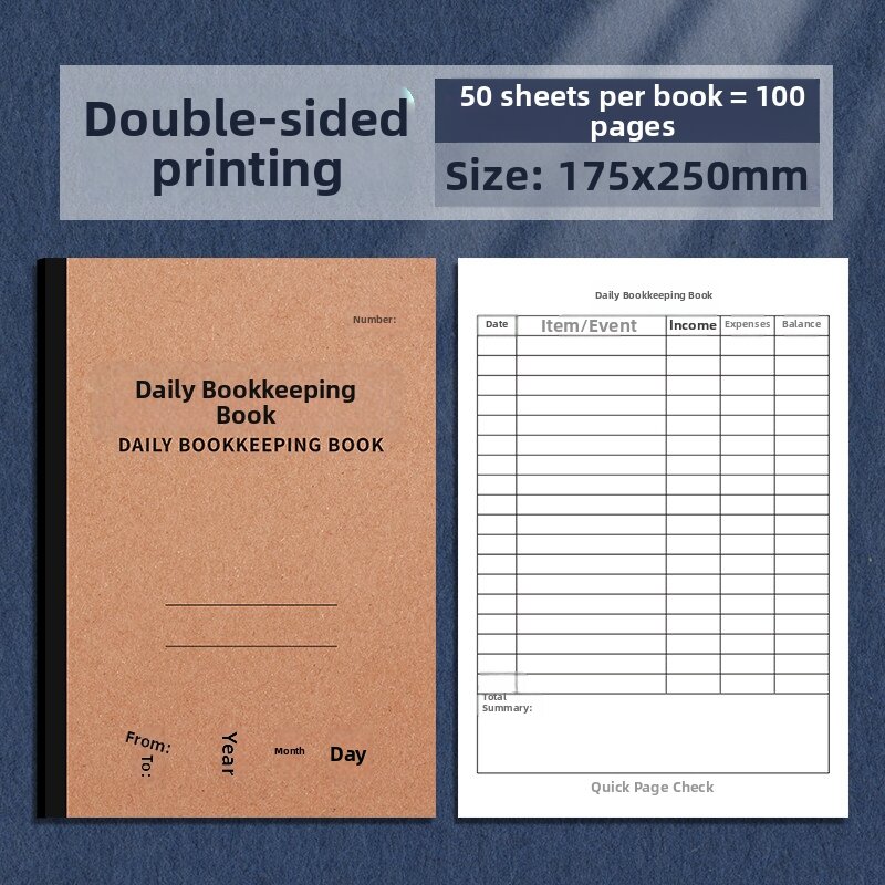 Daily Expense Tracking Notebook