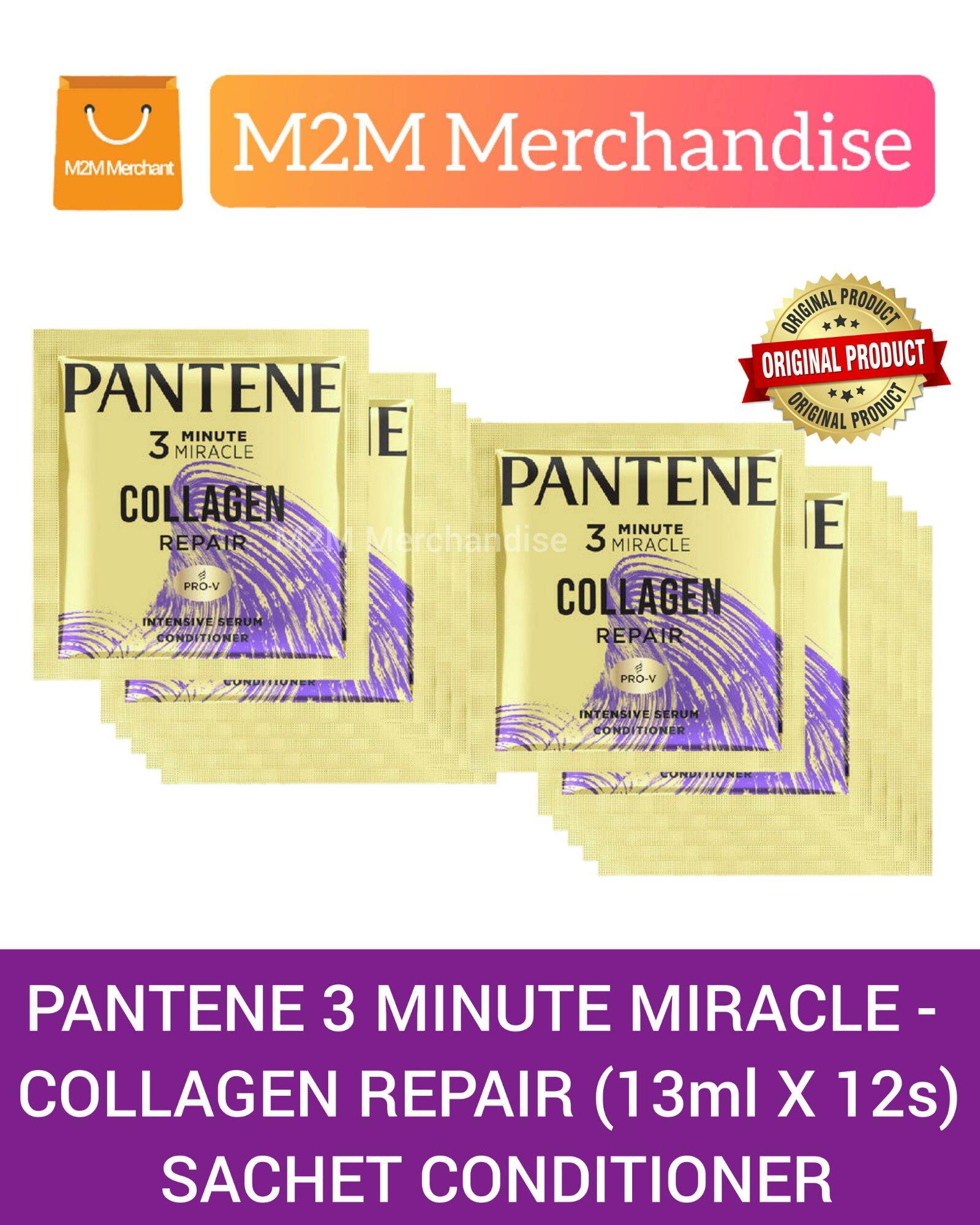 Pantene Minute Miracle Collagen Repair Ml X S Conditioner Sachet Lazada Ph