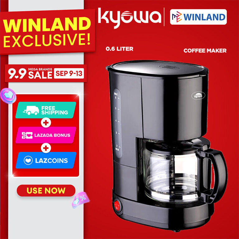 Winland Coffee Maker with Anti-Drip Function and Glass Carafe